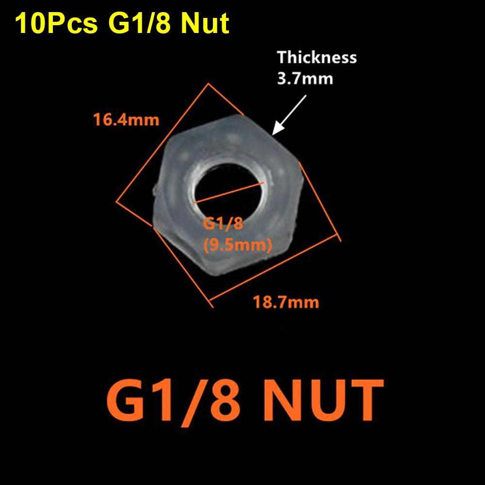 10Pcs M6-G1/2 To 2.4-11.1mm Water Hose Joint for Aquarium Fish Tank Fittings