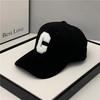2024 Men's Autumn/Winter Corduroy Patchwork Baseball Cap with C Logo, Korean Style