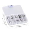 100Pcs Female Plug Micro USB Connector 10 Types MINI USB Jack Connector Plated Jack with Storage Box Micro USB Sockets Security