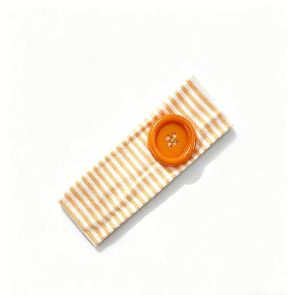 Oversized Button Sports Striped Printed Headband Stretch Fabric Fitness Hairband  Daily Wear