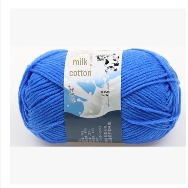 Milk Cotton Yarn Set for DIY Projects: Scarf, Crochet Slippers, Hand-Woven Bags