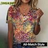 Women's Fashion Casual Short Sleeve V Neck Blouses & Shirts