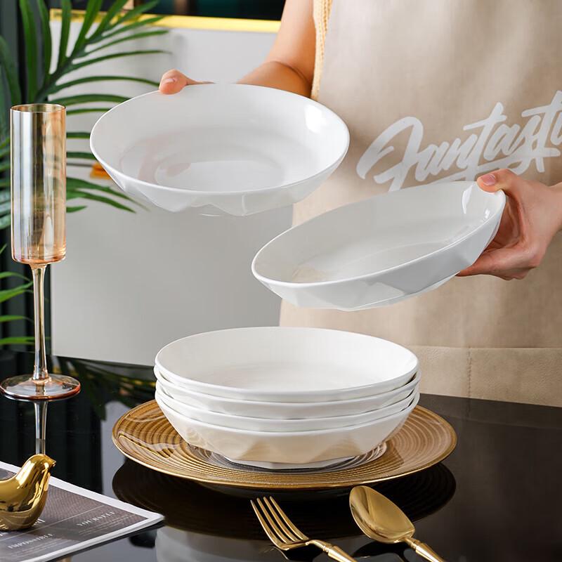 8-Zoll Chinesische Keramik Tiefe Suppenteller (4 Packung)