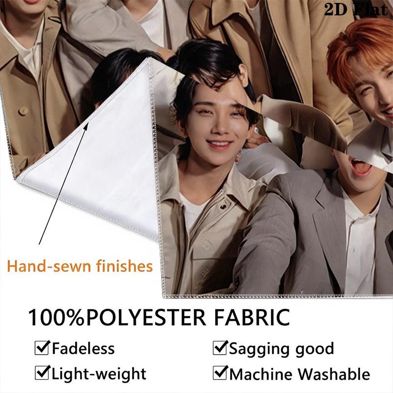 SEVENTEEN Wall Tapestry Aesthetic Wall Hanging Printed Fabric Blanket Decorative Tapestries for Bedroom Living Room Home Decor