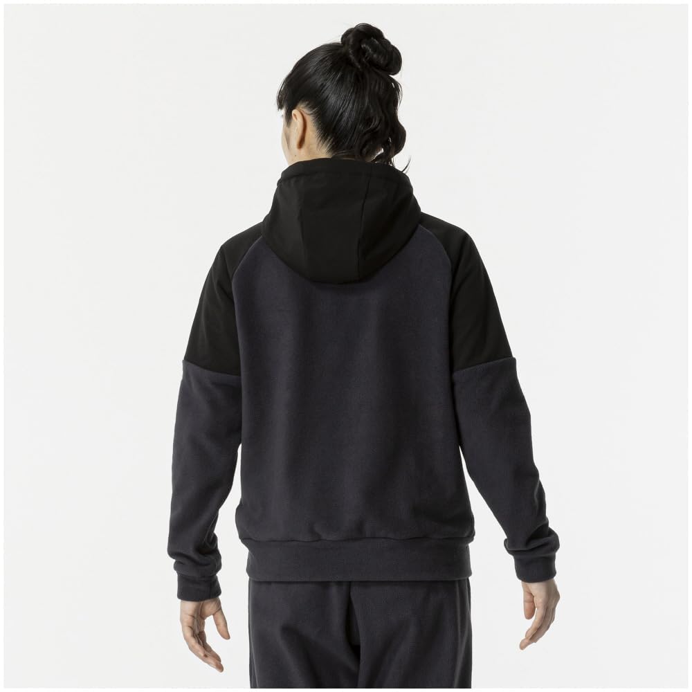 Mizuno Waterproof Fleece and Training 32MCB880 Women's Hoodie, Water-Repellent Warm, Wear, Black,
