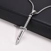 Vnox Cool Punk Necklaces for Men,Hip Hop Stainless Steel Stiletto Pendant Male Collar Gift Jewelry