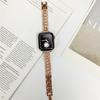 Luxury Diamond Band for Apple Watch Series Ultra 9 8 7 41 45mm Stainless Steel  Bracelet for IWatch 4 5 6 40 44mm 38 42mm Strap