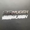 COZ1 3D Metal Mugen Logo Letters Car Trunk Emblem Badge For Honda Civic Type R FK8 FN2 Fit Jazz RS Jade CRX Mugen Sticker Accessories