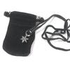 Great CHROME HEARTS Necklace Tiny Leather Blade Scroll Boro Chip Star Used