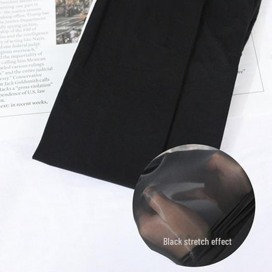 

8D блискучі світловідбиваючі кремові панчохи - чоловічі красиві шкарпетки на дев ять точок Oily door access control [nine points] чорний