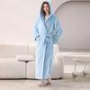 Bata de Franela con Capucha Oversize para Hombre y Mujer de Longitud Larga hasta el Tobillo Ropa de Dormir Acogedora de Invierno Ropa para el Hogar