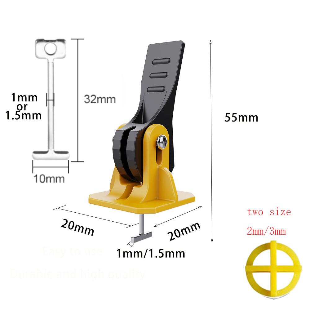 5-50 Pcs Floor Tile Leveling System Clips Construction Tool Set Wall Porcelain Ceramic Levelers Spacers Tile Leveler Adjuster