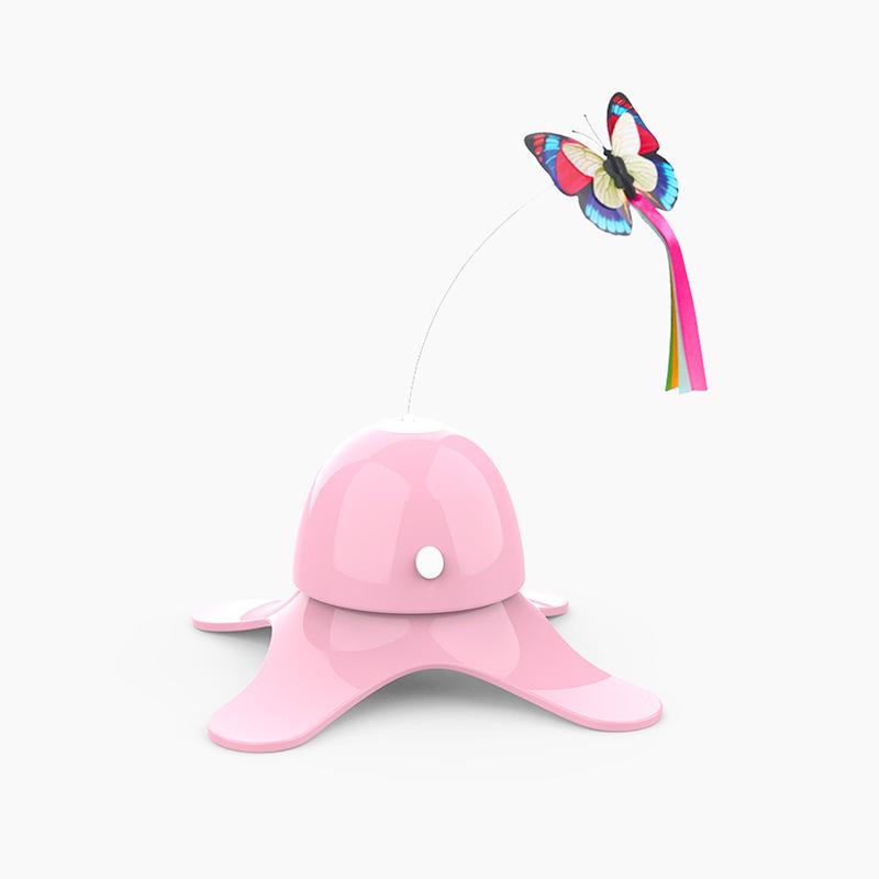 Electric Rotating Butterfly Catn Toys Cat Teaser Interactive Toy Pet Cat Smart Electronic  Automatic Funny Cat Exercise Toy