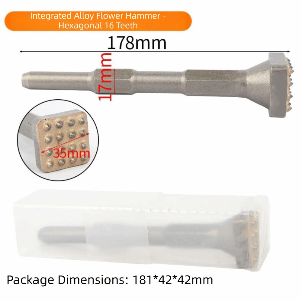 Round Square HexagonTips Bushing Hammer Head Electric Flower Hammer Head Concrete Demolition