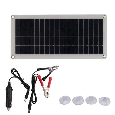 20W Panel Solarny Ładowarka Baterii Przenośny Panel Solarny Zestaw do Ładowania Podtrzymującego dla Samochodu Motoryzacyjnego Motocykla RV