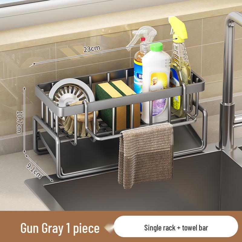 Fire Goose Multi-Functional Stainless Steel Kitchen Sponge & Rag Draining Rack