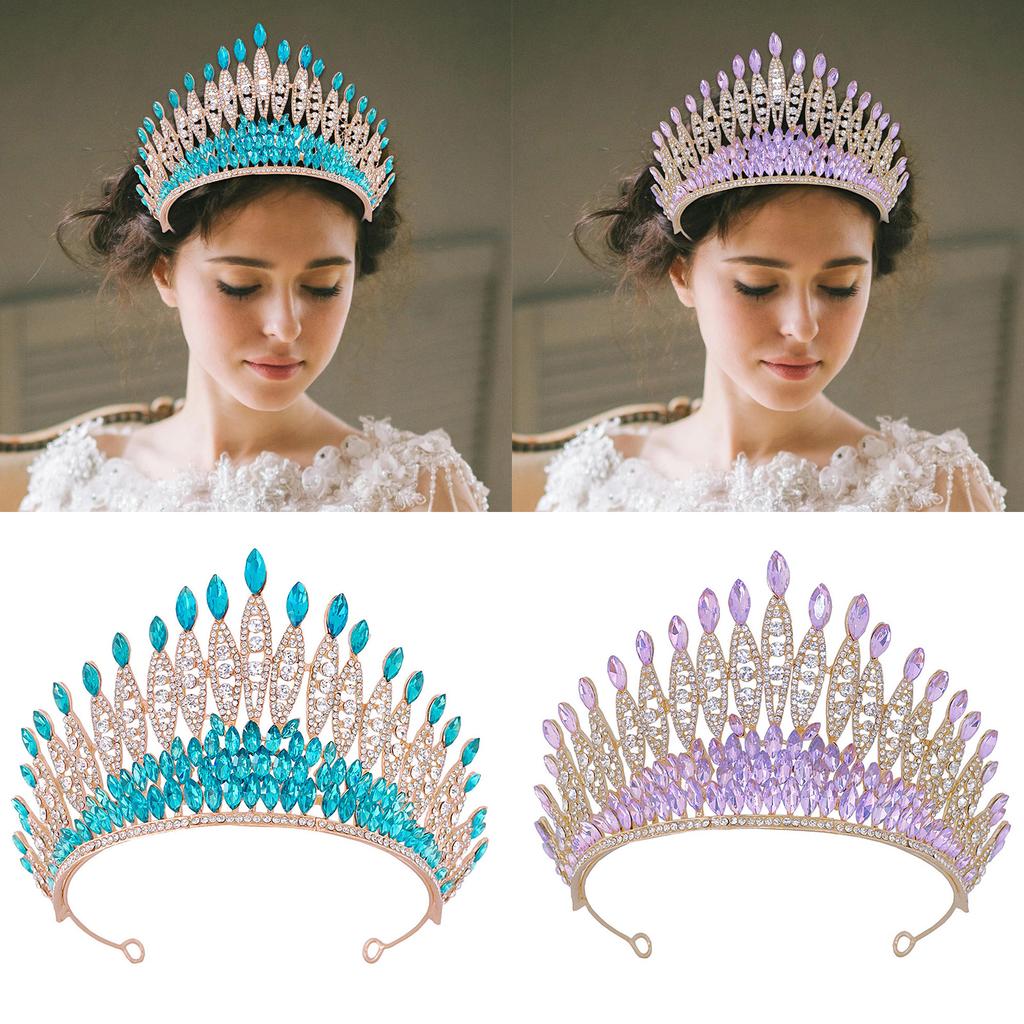 Elegant Bridal Tiara with Rhinestones Adjustable Crown for Wedding and Pageants Elegant Hairpiece Hair Accessories