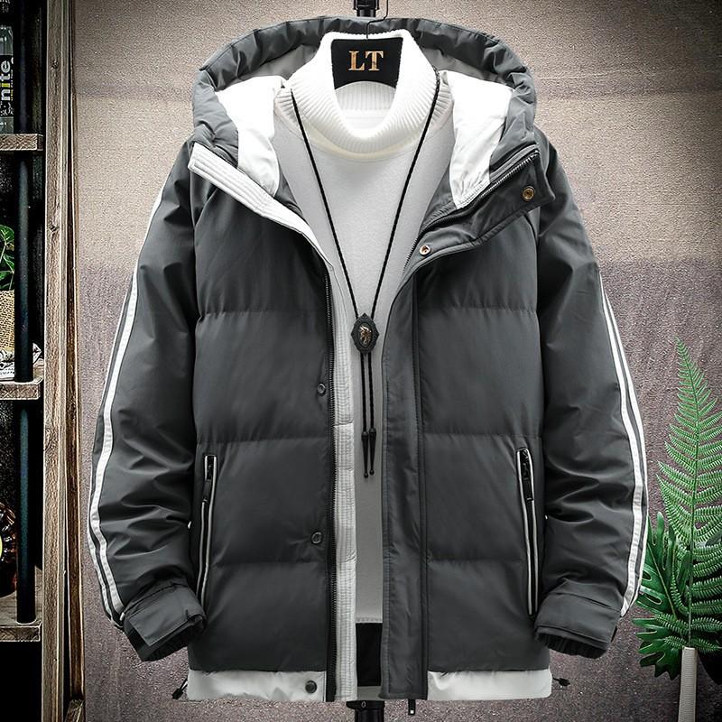 Chaqueta Acolchada Chaqueta de Invierno para Hombre Chaqueta Acolchada Dos Barras Algodón Plumón para Hombre Ropa de Hombre Chaqueta Acolchada Gruesa para Hombre