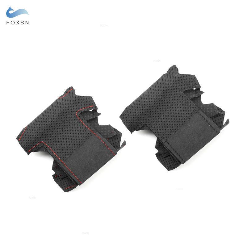 For Land Rover Freelander 2 2007 2008 2009 2010 2011 2012 Hand-stitched Suede Leather Car Interior Steering Wheel Cover Trim