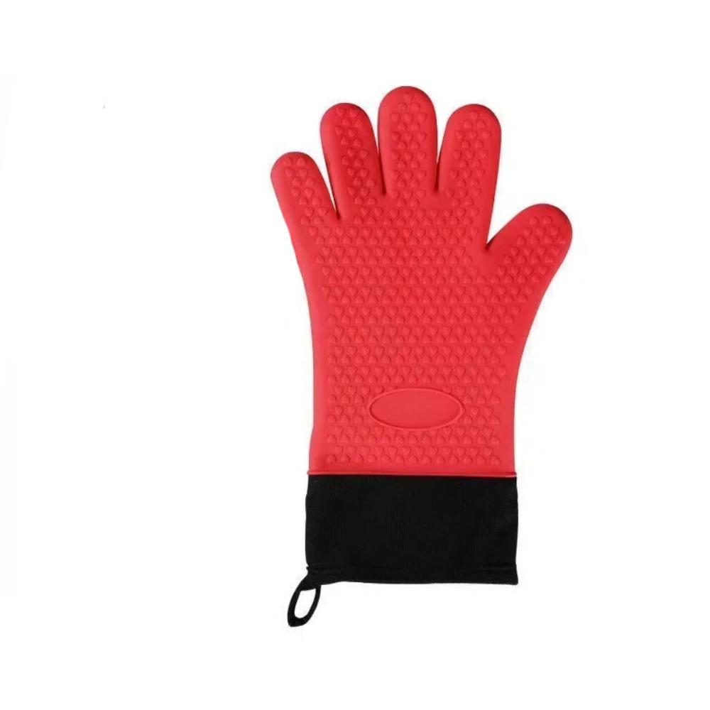 Heat Resistant Baking Gloves Double Layer Kitchen Gloves Baking Utensils Oven Gloves  Home