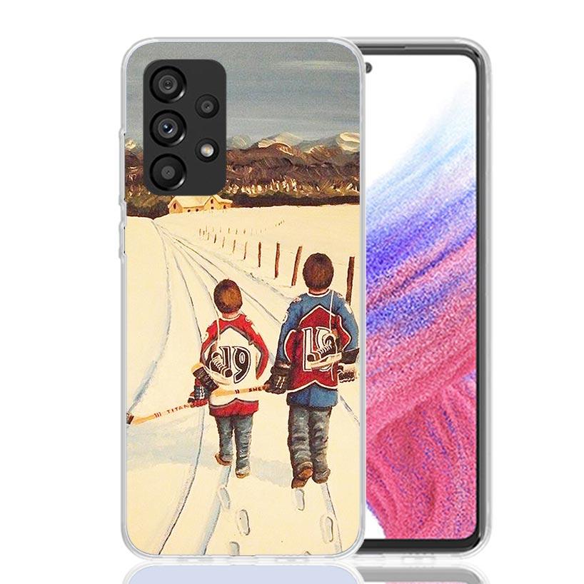 Ice Hockey Rink Sport Case Phone Cover for Samsung Galaxy A12 A22 A32 A42 A52 A72 A50S A51 A41 A31 A21S A40 A30S A20E A10 A70 A7