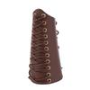 1Pc Archery Arm Guard Bracer Hunting Shooting Lace Up Lther Armguard (Black)