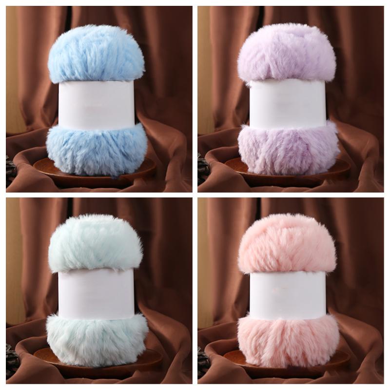 Wool Circle Solid Color Yarn Hand Woven Diy Scarf Hat Sweater Medium Thick Merino Wool Thread Soft And Comfortable Fluffy