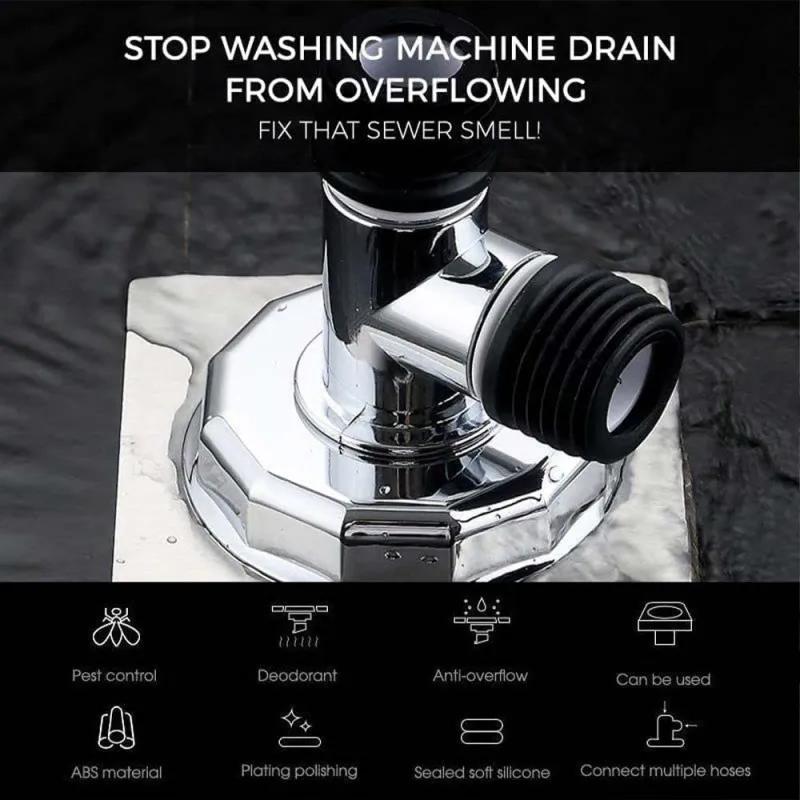 Washing Machine Floor Drain Joint Double Purpose Pipe Connector Dishwasher Universal Hose Adapter Disposer Trap Home Tools