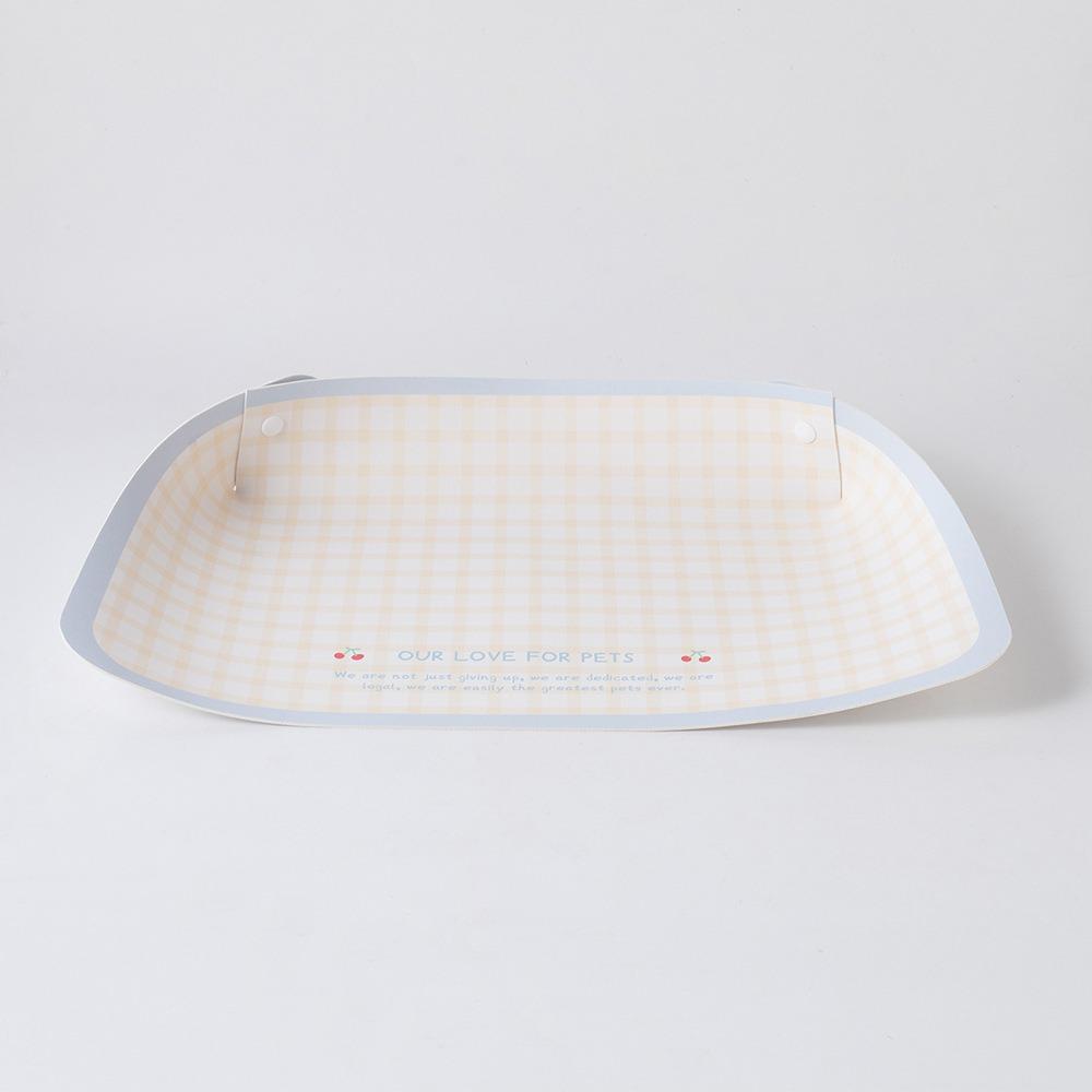 Anti Spill Pet Feeding Mat Cartoon Half Surround Design Pet Food Feeding Pad Anti Slip Waterproof Cat Bowl Mat Pet Eating