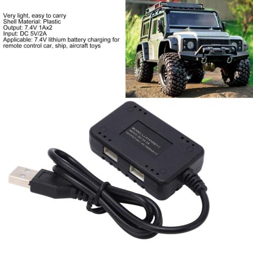 High-Power LiPo Battery Charger for RC Cars, Aircraft, and More, with Short-Circuit Protection, Balance Charger, and Smart Battery Charger, 7.4 V, Por