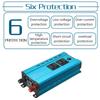 2000/4000/6000W 4USB Inverter Converter Solar Inverter DC 12V To AC 220V 50Hz LED Display Inverter+Socket Voltage Transformer