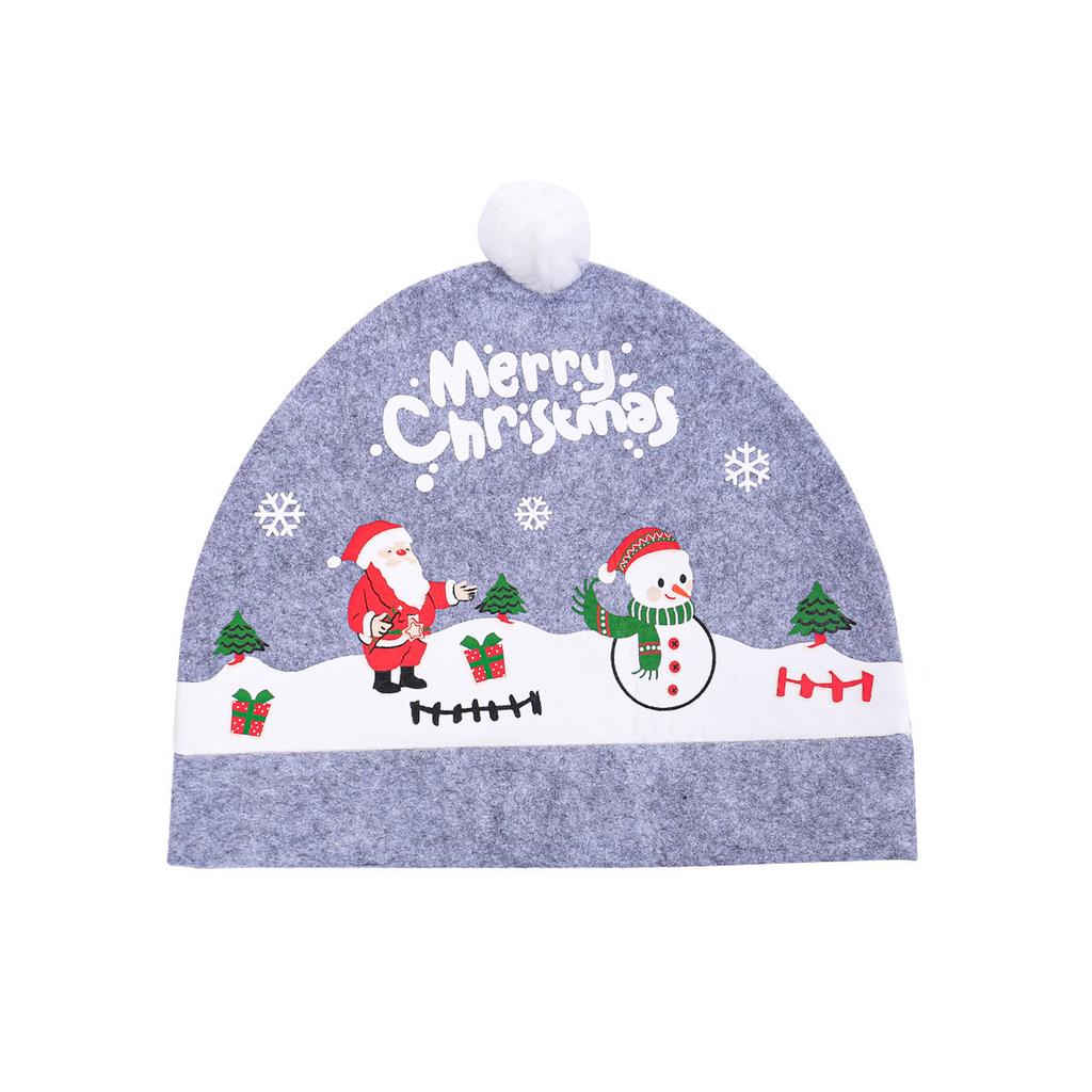 Claus Hat For Car Seat Christmas Car Decor Interior Accessories Head Rest Cover Protector Universal For Most Car Headrests Dustroof Cover