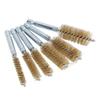 6PCS Bore Brush 4in Rust Proof Twisted Wire Cleaning Brush with 1/4in Hex Shank for Electric Drill Impact Driver