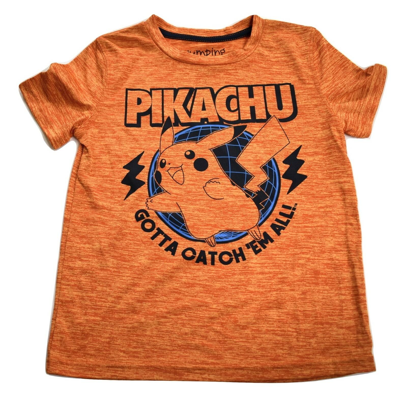 Jumping Beans Boys Pokemon Pikachu Gotta Catch  Em All! Tee Shirt New 4 5 6 XXXL