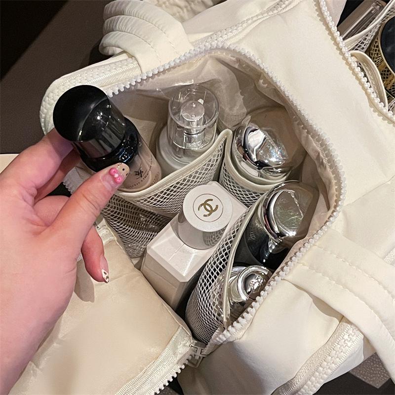 Women's Large-Capacity Double-Opening Makeup Bag: Multi-Functional, Portable Travel & Business Storage Solution