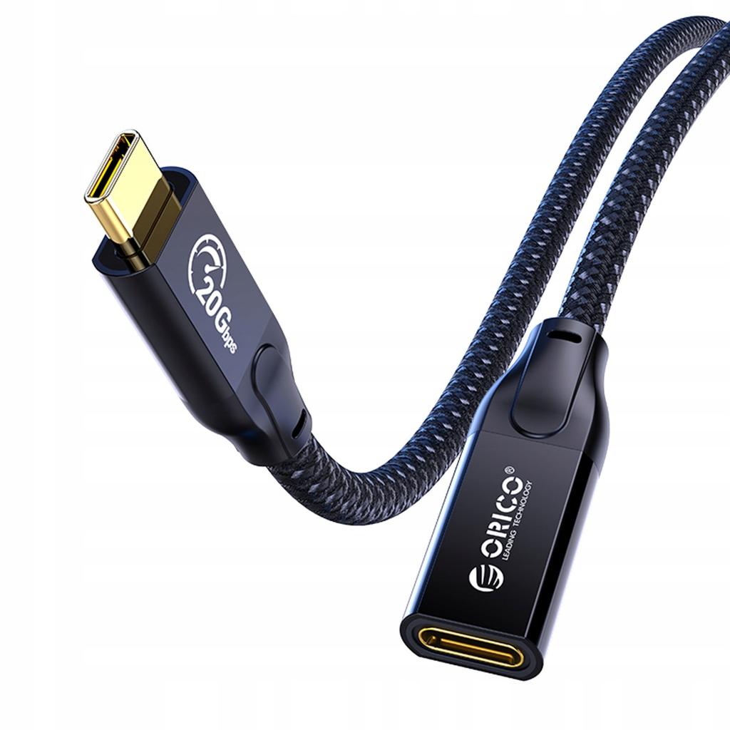 USB-C Extension Cable Orico CY32-10-BK-BP 3.2 20Gbps, 4K, 100W, 1m