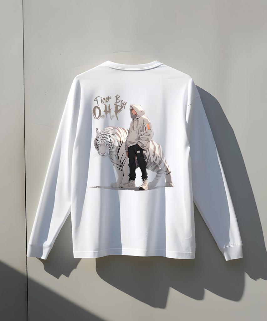 OHP Ohpxharmonia B Baekho And Boy Crew Neck Long Sleeve T-Shirt