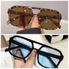 2 PC New Fashion Korean  Sunglasses Personality Hollow Out Trend Men and Women Sunglasses Net Red with Sunglasses