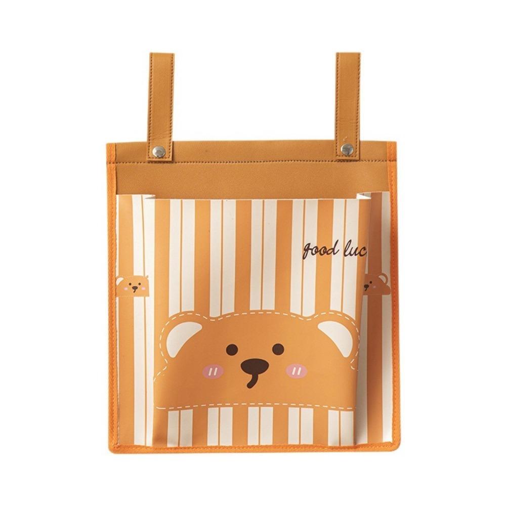 

PU Bedside Hanging Bag Large Capacity Wall Mounted Underwear Storage Bag Decorative Space Saving Storage Hanging Bag