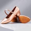 Salsa Dancing Shoes Woman Low Heels 3cm Silk Soft Sole Girl Modern Dance Shoes Women Practice Closed Toe Children Dancing Shoes