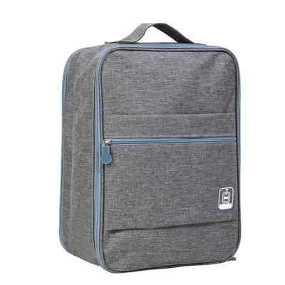 Aufhängbare Faltbare Schuhtasche Groß Wasserdicht Tragbar Multifunktionale Schuhaufbewahrung Reisetasche Grau