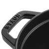 Staub Cocotte Oval Black Large Hand Cast Enamel Pot IH Compatible Japanese La Cocotte Oval "Pico 29cm" [Authorized Product] 40509-315