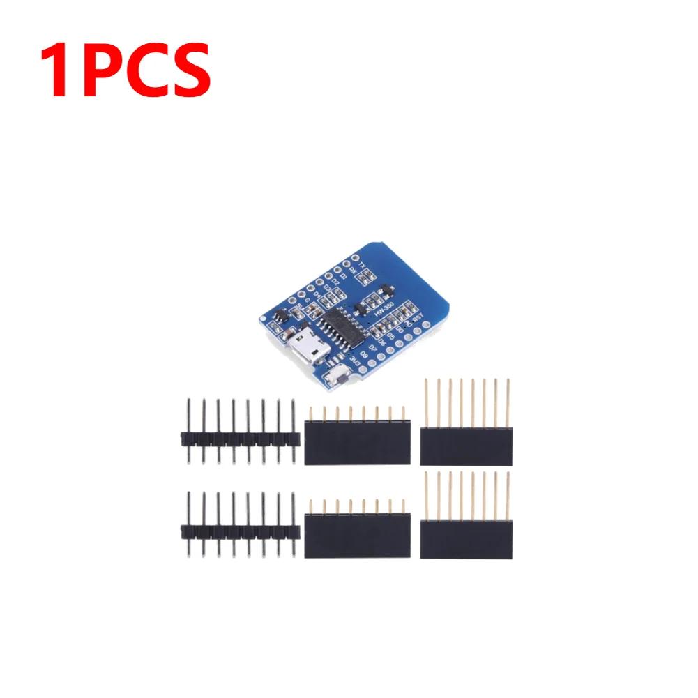 1-10pcs ESP8266 D1 Mini WIFI Development Board ESP-12F Wemos D1 Mini Nodemcu Lua Iot Board 3.3V Met Pins TYPE-C/Micro USB