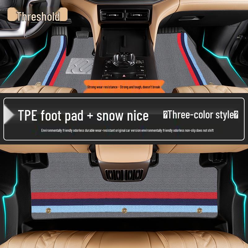 Compatible TPE Floor Mats for 26 BYD Song L DMI Models – Full Coverage, Custom EV Car Accessories