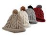Cat Brother Unisex Korean Style Color Block Pom-Pom Knit Beanie - Warm Wool Hat for Kids, Autumn/Winter