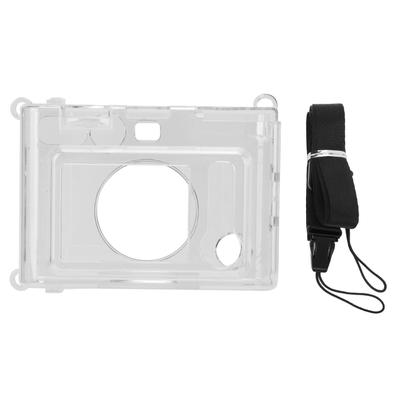Estuche transparente para cámara Fujifilm Instax Mini Evo con correa para el hombro
