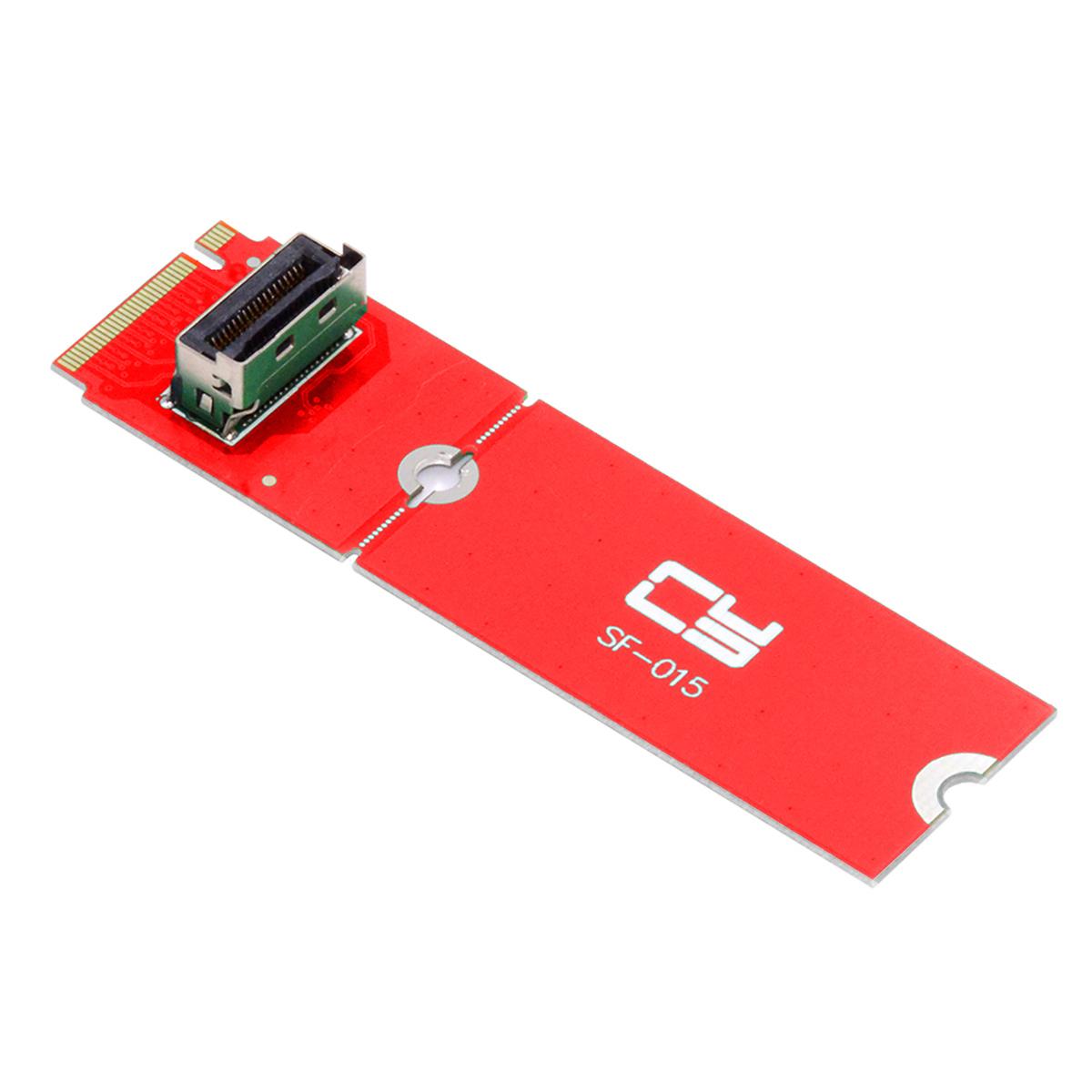 

SF-015 PCI-E 5.0 4.0 M.2 M-key to MCIO Mini Cool Edge IO Female Host Adapter for PCIe Nvme SSD 2280 As Shown A