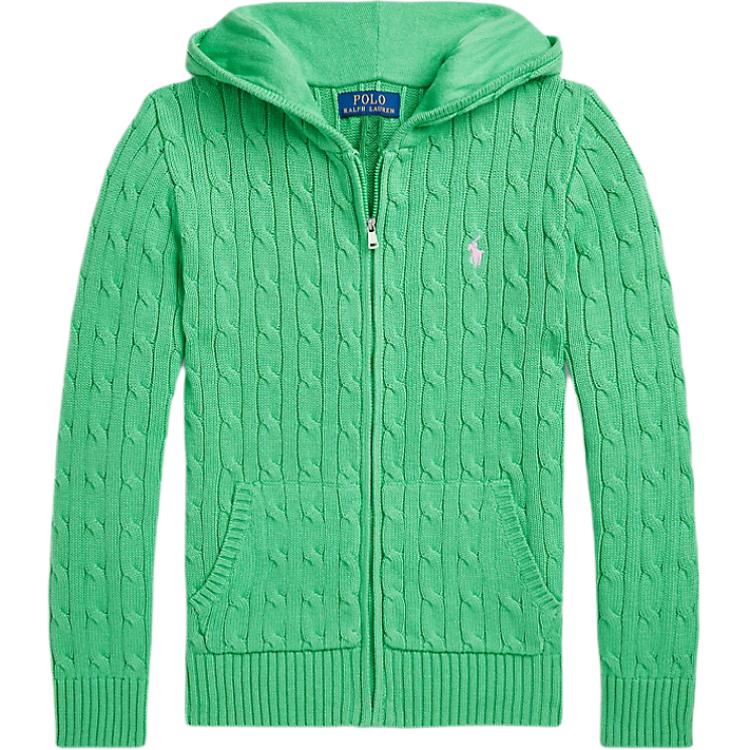 Polo Ralph Lauren Hoodie Zip Long Sleeve Sweater Kids Sweater Green 323951123-008