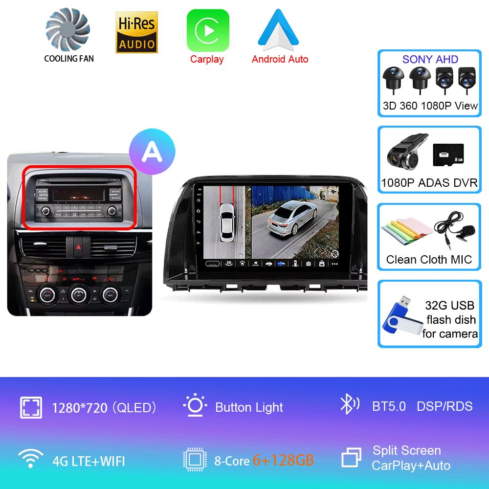 Android 14 Car Radio For Mazda CX5 CX-5 CX 5 2012 - 2015 Multimedia Video Player Navigation stereo GPS No 2din 2 din dvd