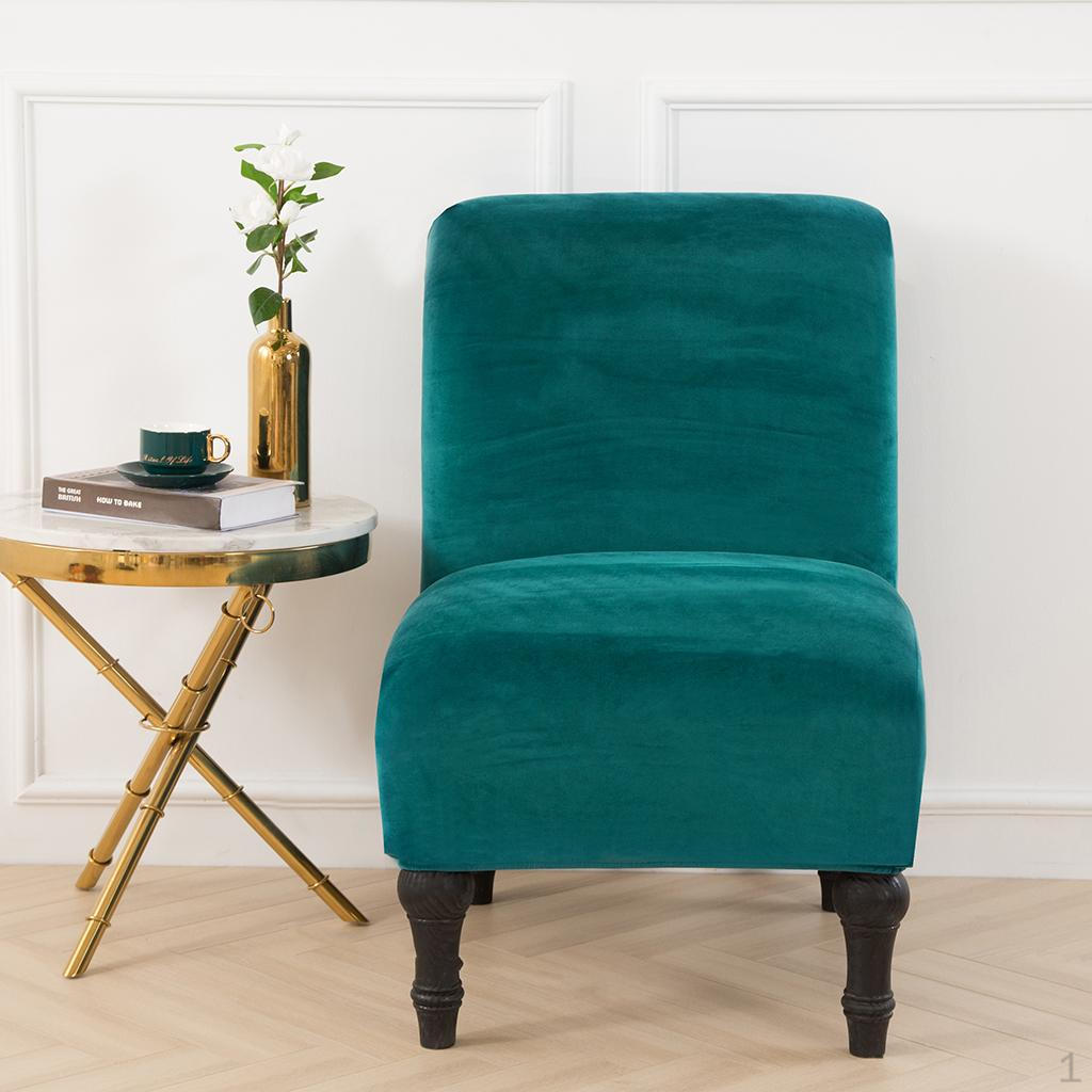 High Elastic Velvet Armless Slipcover Cover for home and hotel Banquet Dinner Ceremony Decor